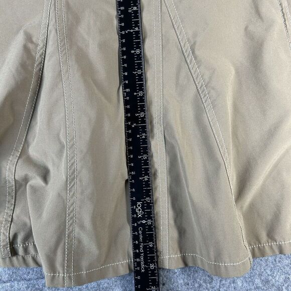 Athleta Skirt Women’s 10 Y2K Sport Khaki Active Zip Up Tennis Golf Tenniscore - Picture 6 of 10